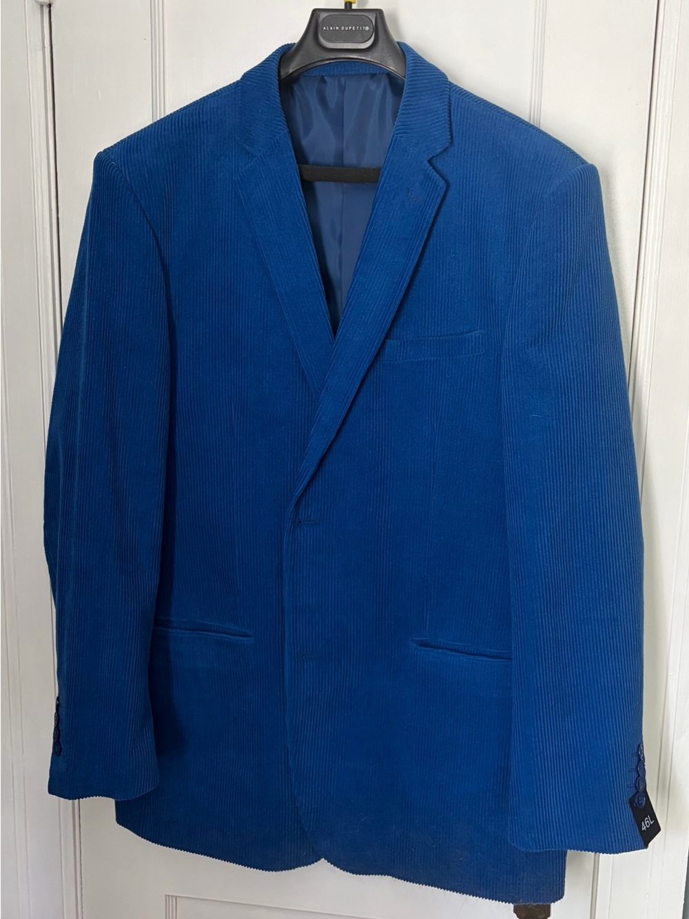 Men's Royal Blue Corduroy Sport Coat - Picture 5 of 5
